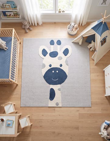 7' 10 x 7' 10 Whimsy Kids Square Rug