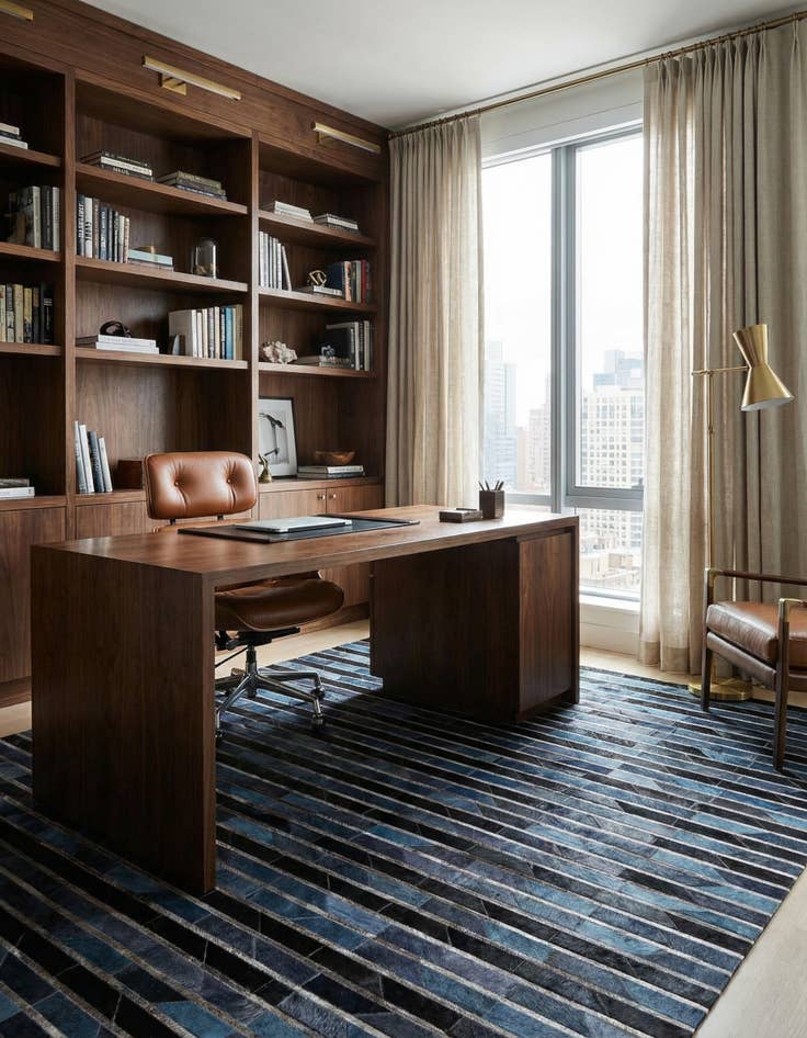 Detail image of 5' 1 x 8' Cowhide Rug