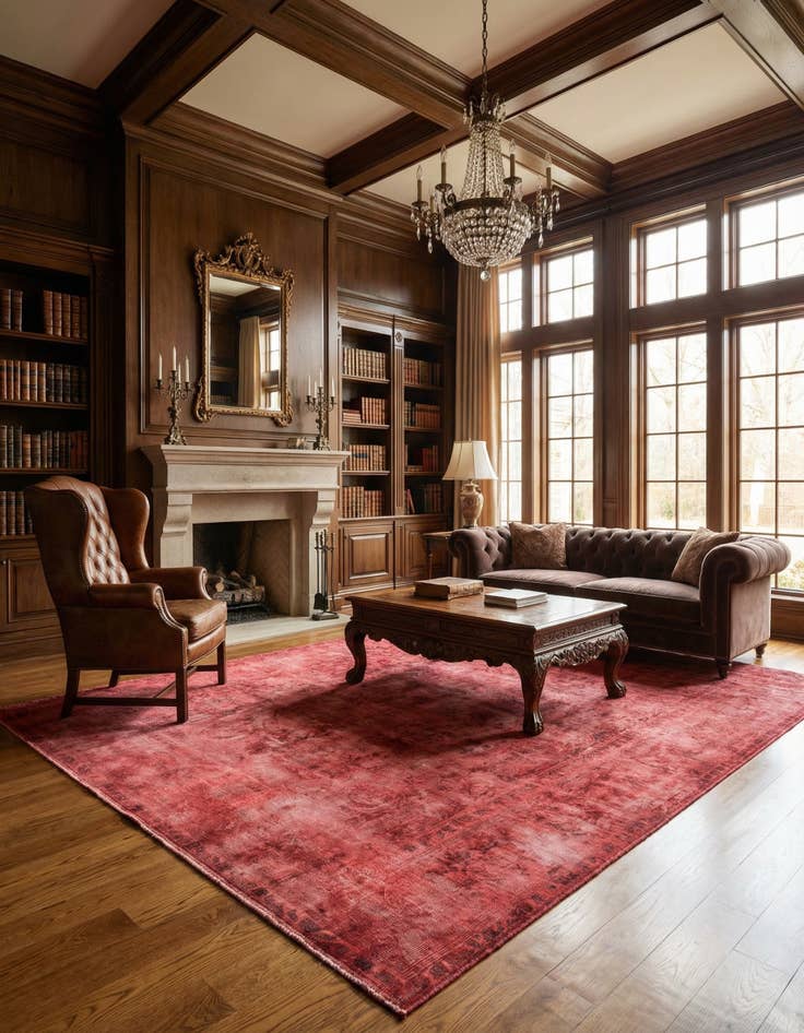 Detail image of 8' 10 x 11' 6 Vintage Royal Wool Rug