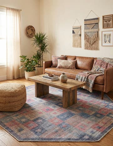 7' 10 x 7' 10 Washable Sisu Octagon Rug