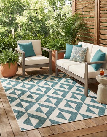 6' x 9' Easy-Clean Jill Zarin Napa Indoor / Outdoor Rug
