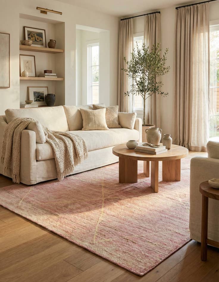 Detail image of 5' 9 x 8' 3  Hand Knotted Darya Wool Rug