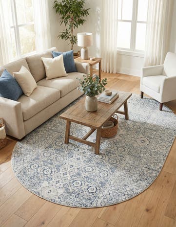 Gray Newport Oval Rug