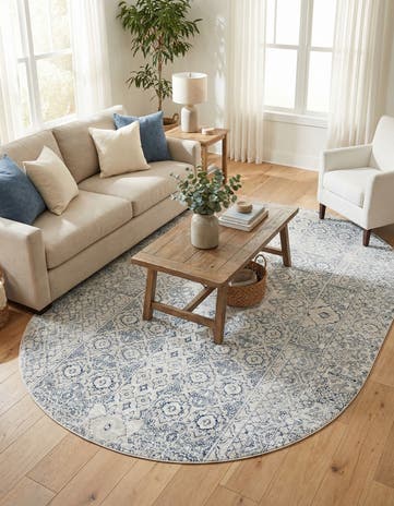 Gray Newport Oval Rug