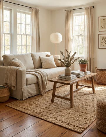5' 3 x 8' Hand Woven Larsa Jute Rug