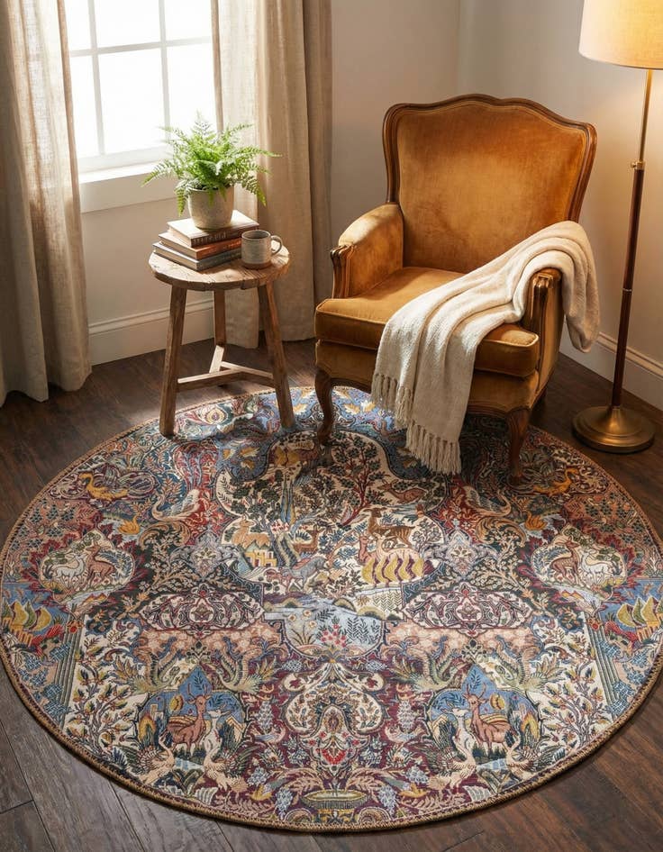 Detail image of 3' 6 x 3' 6 Timeless Round Rug