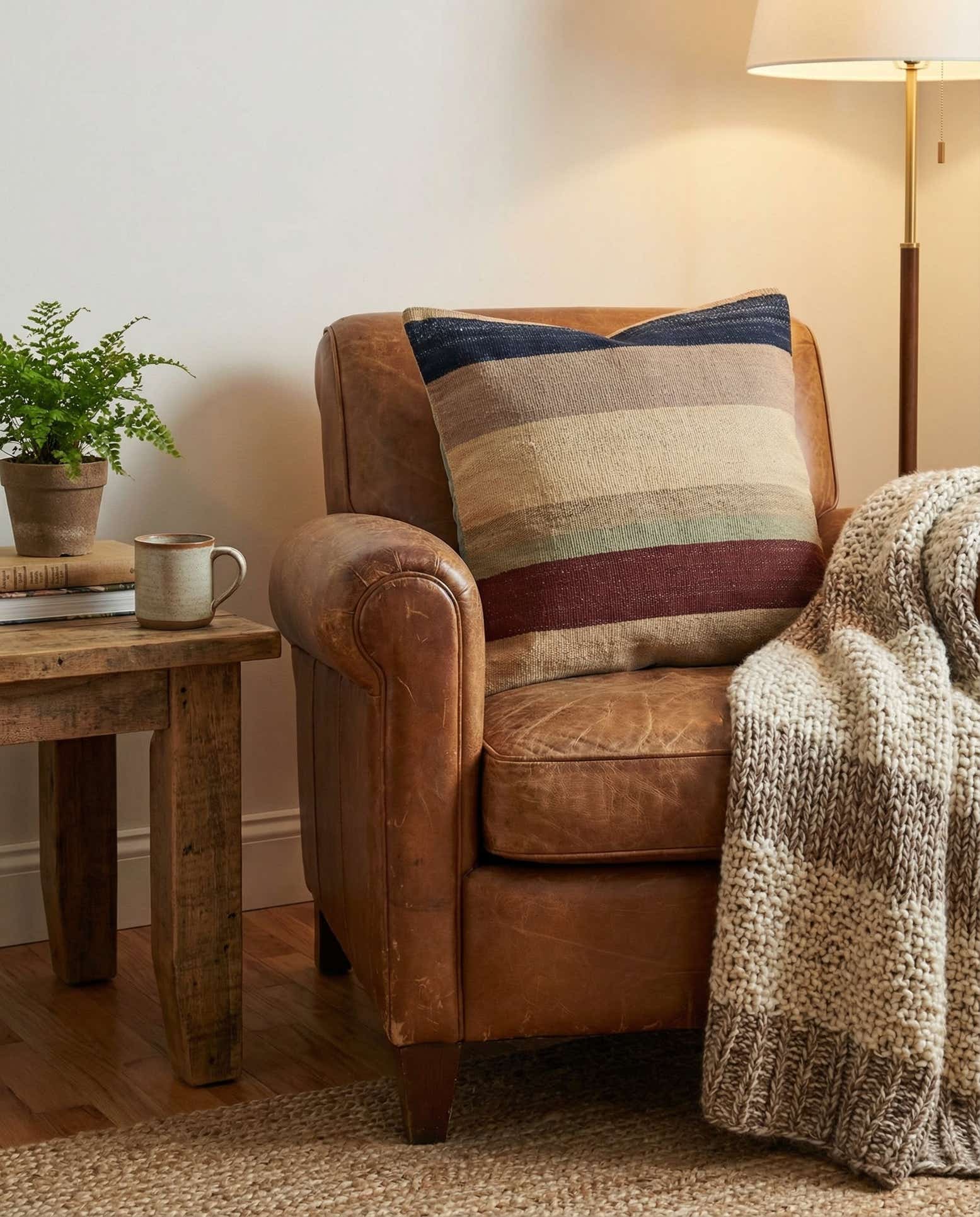 1' 6 x 1' 6 Hand Woven Pillow Wool Square Rug