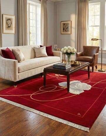 6' 8 x 9' 11 Hand Knotted Darya Wool Rug