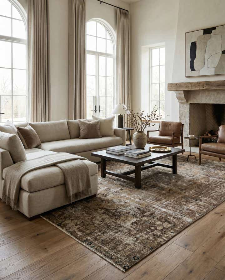 8' 1 x 11' 4 Hand Knotted Ultra Vintage Persian Wool Rug