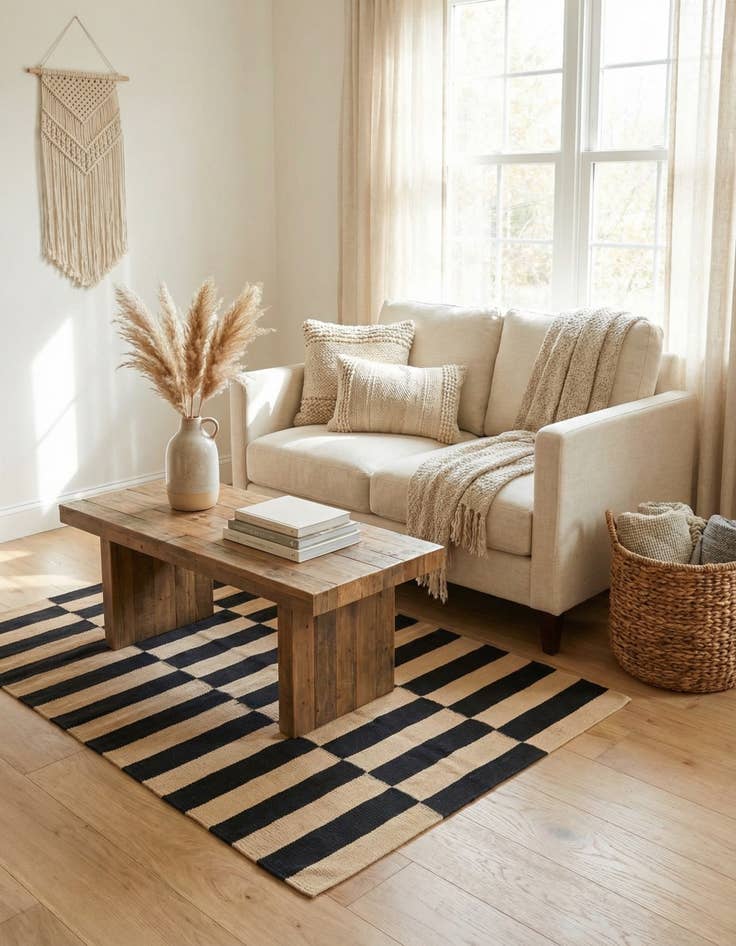 Detail image of 2' 8 x 3' 11  Hand Woven Kilim Modern Wool Rug