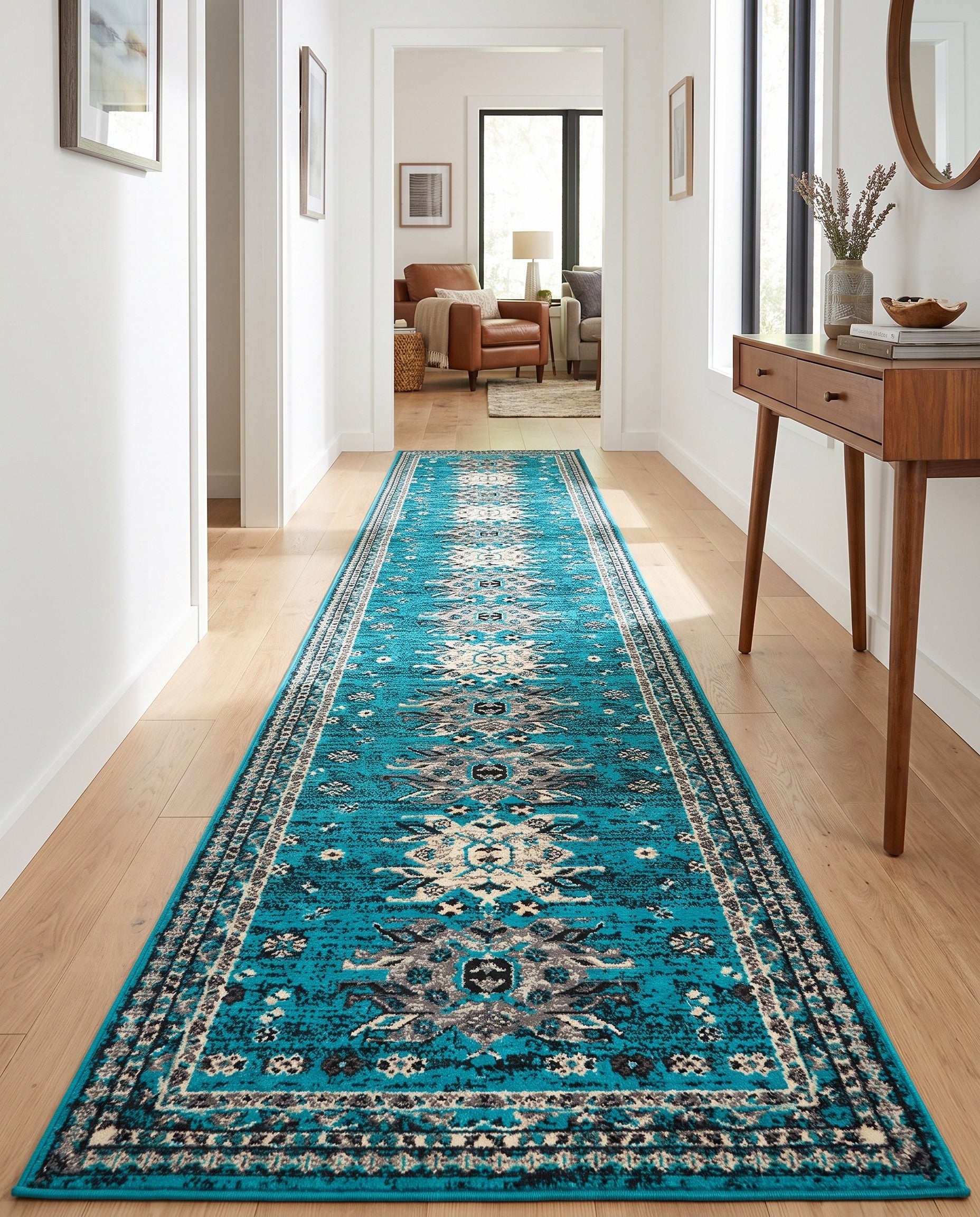3' x 16' 5 Heriz Design Runner Rug