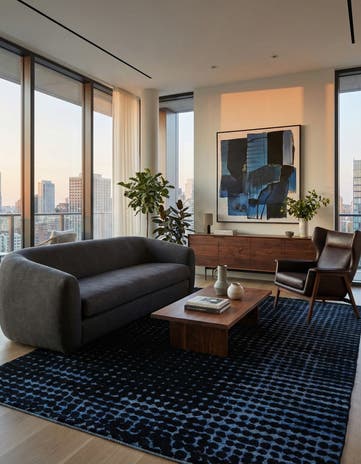 7' 8 x 9' 9 Hand Knotted Darya Wool Rug