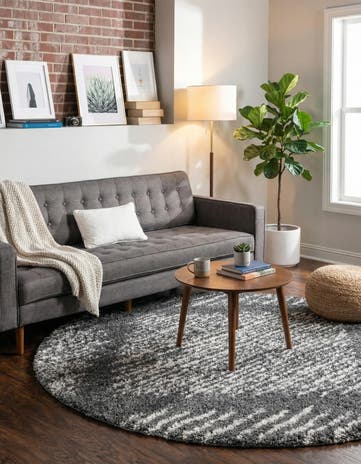 7' x 7' Serenity Shag Round Rug
