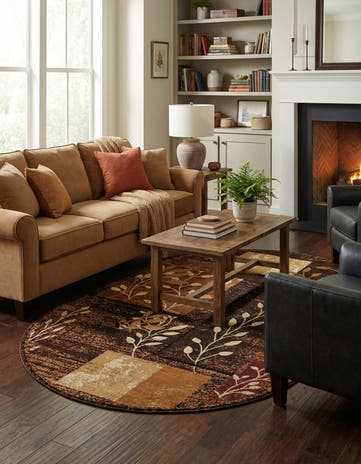 5' 3 x 8' Cafe Oval Rug