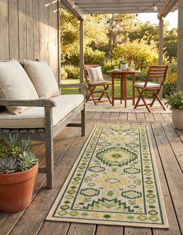 2' x 6' Easy-Clean Baja Indoor / Outdoor Runner Rug