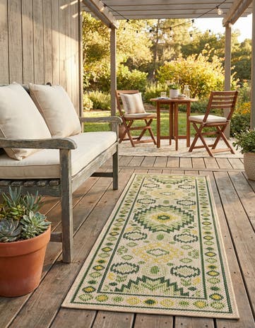 2' x 6' Easy-Clean Baja Indoor / Outdoor Runner Rug