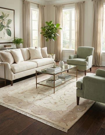 5' 7 x 7' 10 Hand Knotted Darya Wool Rug