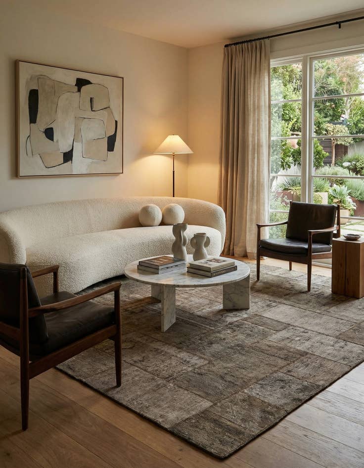 Detail image of  8' 6 x 10' 3  Hand Knotted Ultra Vintage Persian Wool Rug