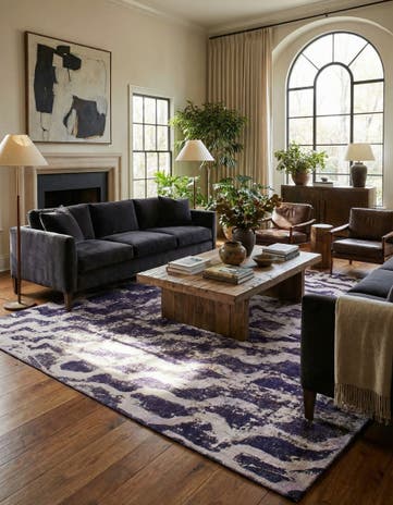 10' 5 x 10' 10 Hand Knotted Ultra Vintage Persian Wool Square Rug