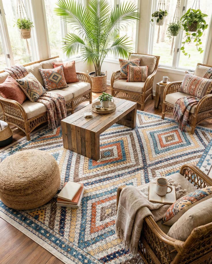 Detail image of 12' x 12' Aramis Square Rug