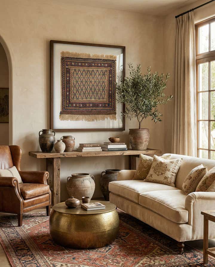 2' x 2' 1 Textile Wall Art Square Rug