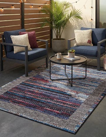 5' x 8' Easy-Clean Modern Indoor / Outdoor Rug