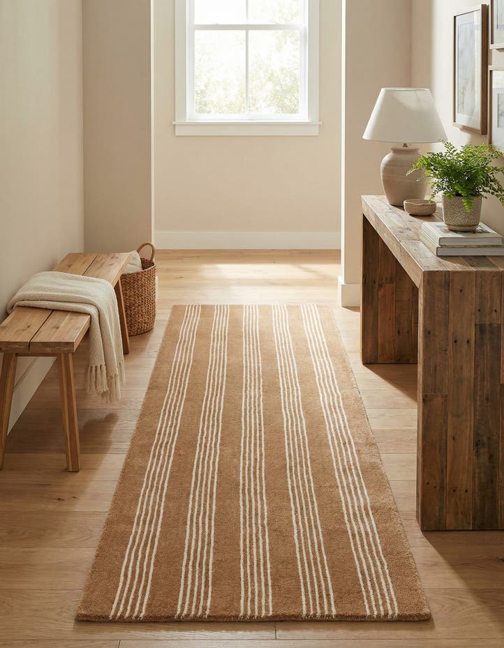 2' x 6' 1 Jill Zarin Striped Wool...