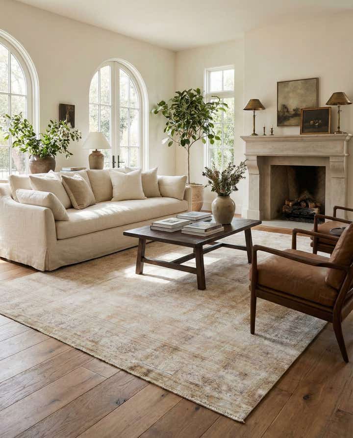 8' x 11' Hand Knotted Ultra Vintage Persian Wool Rug