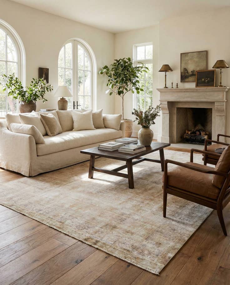 Detail image of 8' x 11' Hand Knotted Ultra Vintage Persian Wool Rug