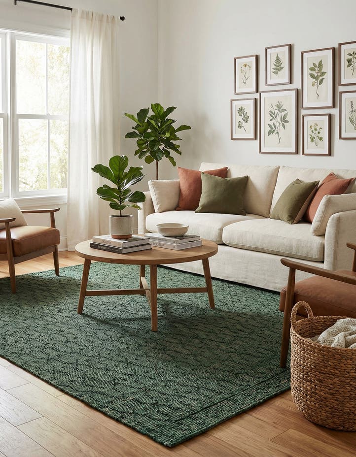 7' 10 x 7' 10 Hand Woven Larsa Jute Square Rug