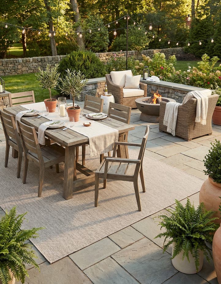 10' x 13' 1 Easy-Clean Solid Indoor / Outdoor ...