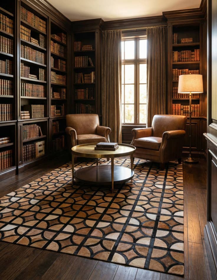 Detail image of 5' x 7' 10 Cowhide Rug