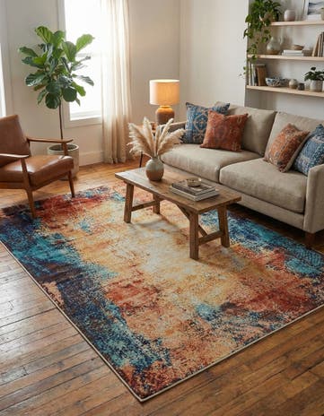 Brick Red Gossamer Rug