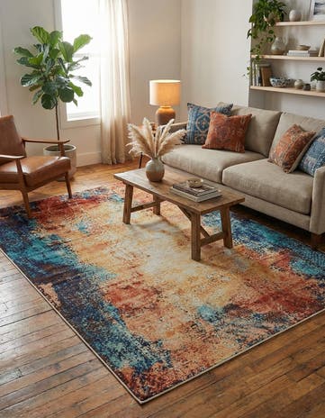 Brick Red Gossamer Rug