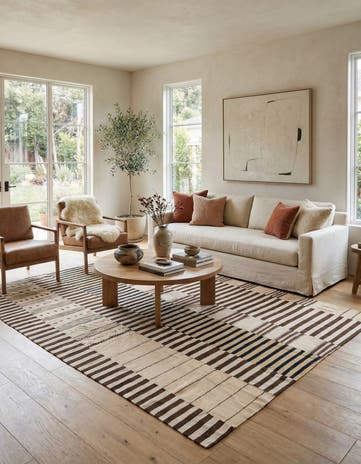 9' 5 x 12' Hand Woven Kilim Modern Wool Rug
