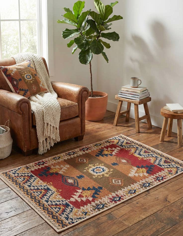 Detail image of  2' x 3'  Washable Baja Indoor / Outdoor Rug