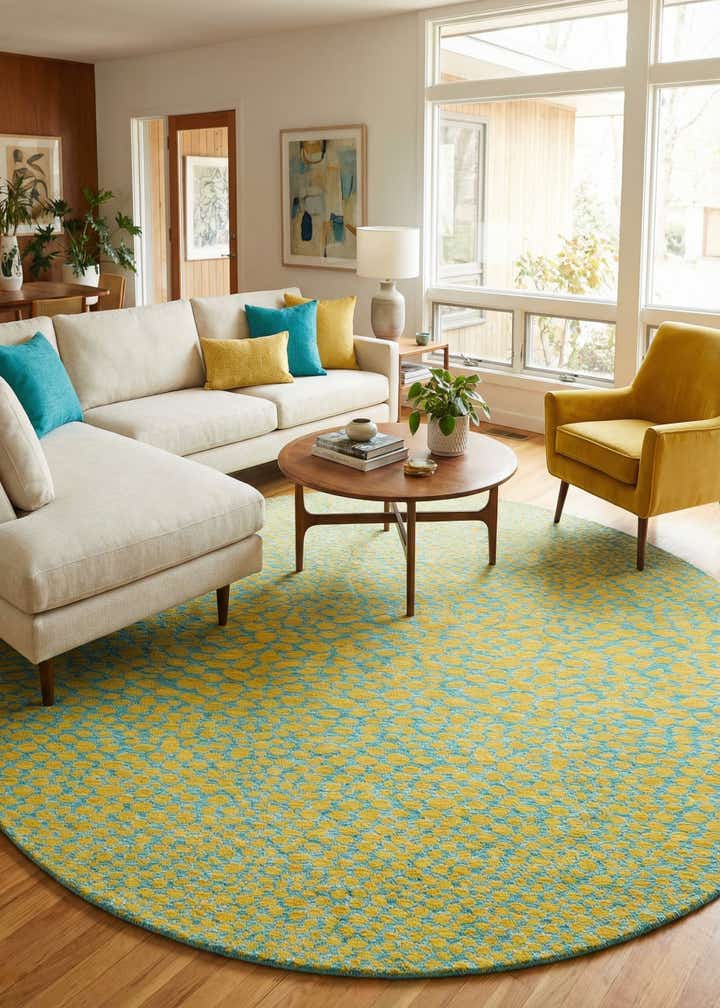 10' 8 x 10' 8 Easy-Clean Jill Zarin Cape Town Indoor / Outdoor Round Rug