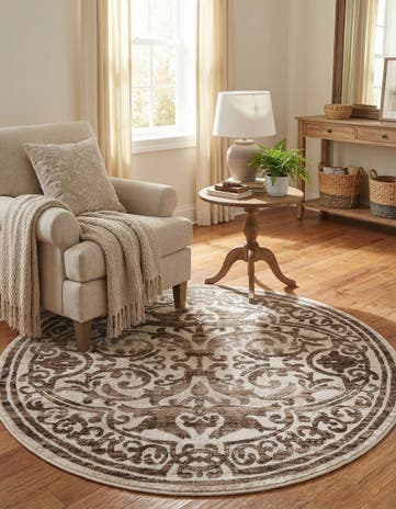 4' x 4' Hermitage Round Rug
