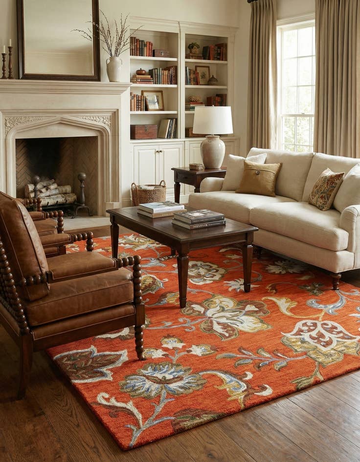 Detail image of  8' x 10' Agra Rug