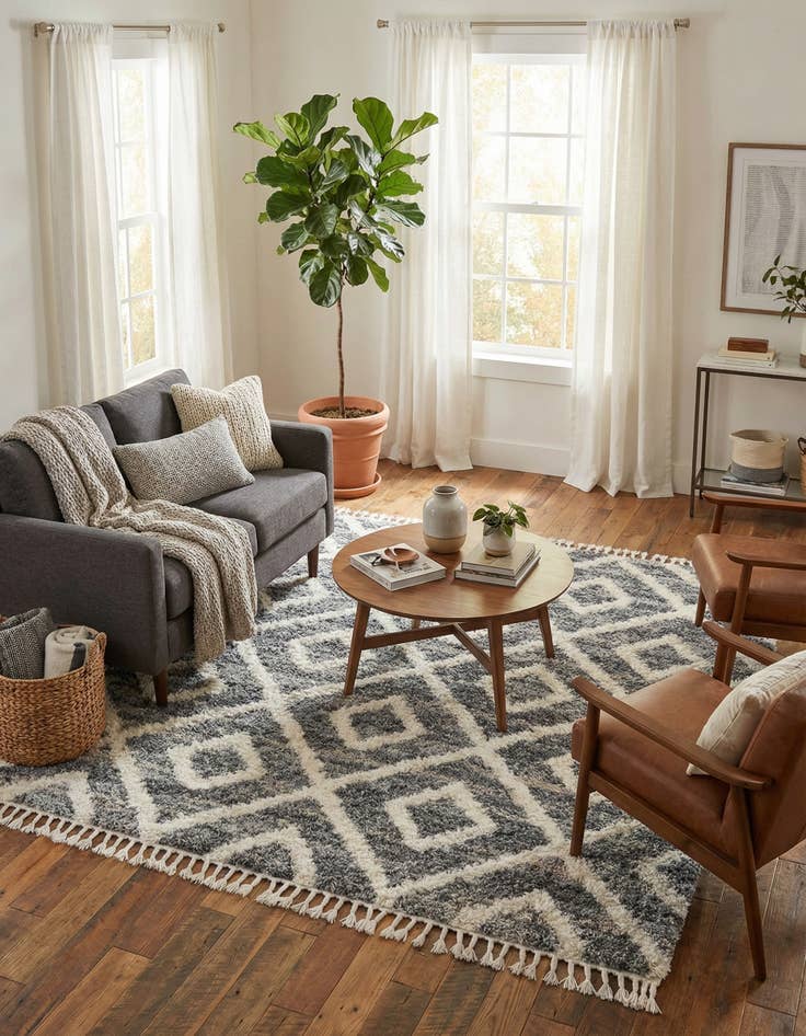 Detail image of 8' x 8' Athena Shag Square Rug