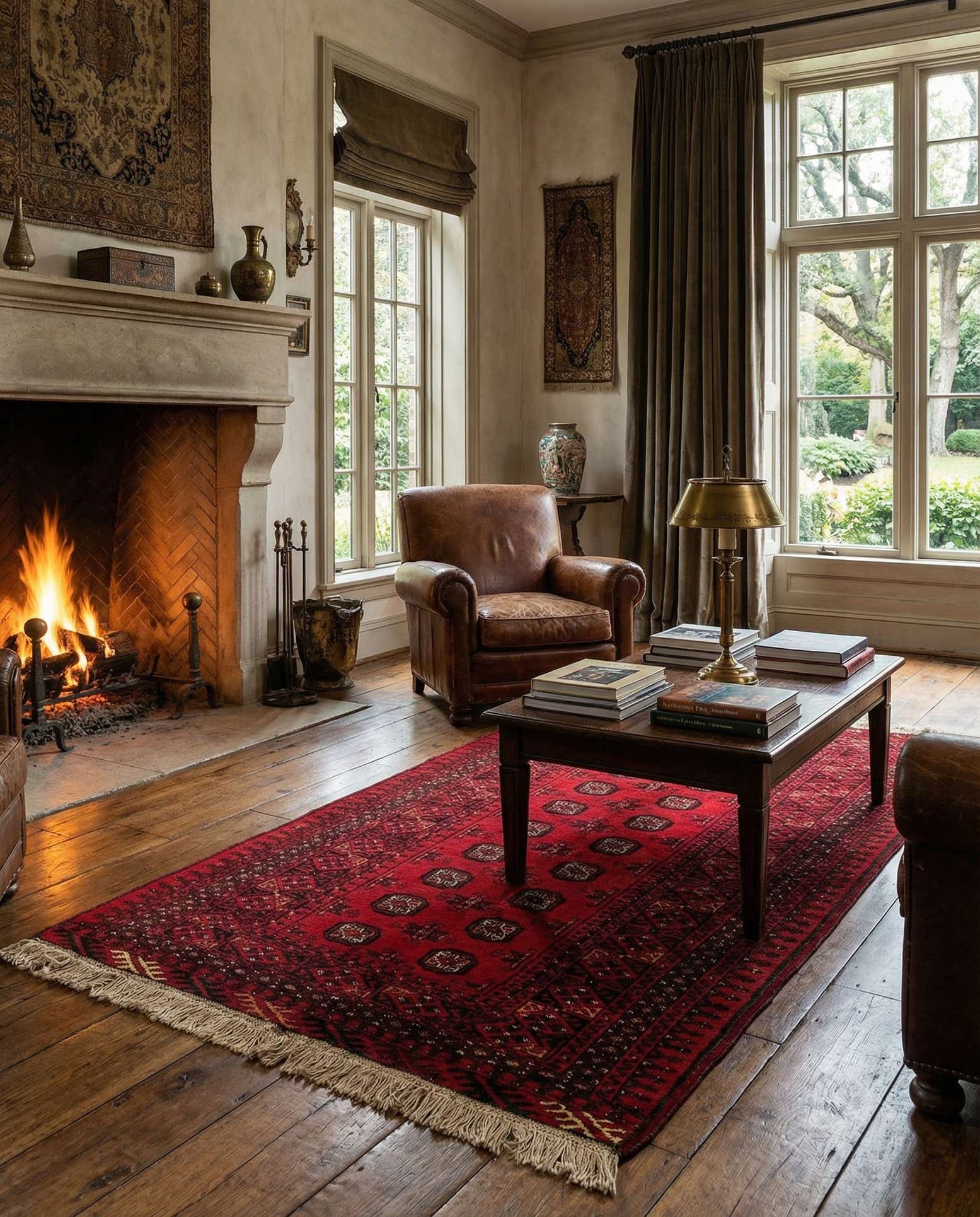 3' 4 x 6' Hand Knotted Afghan Akhche Wool Rug