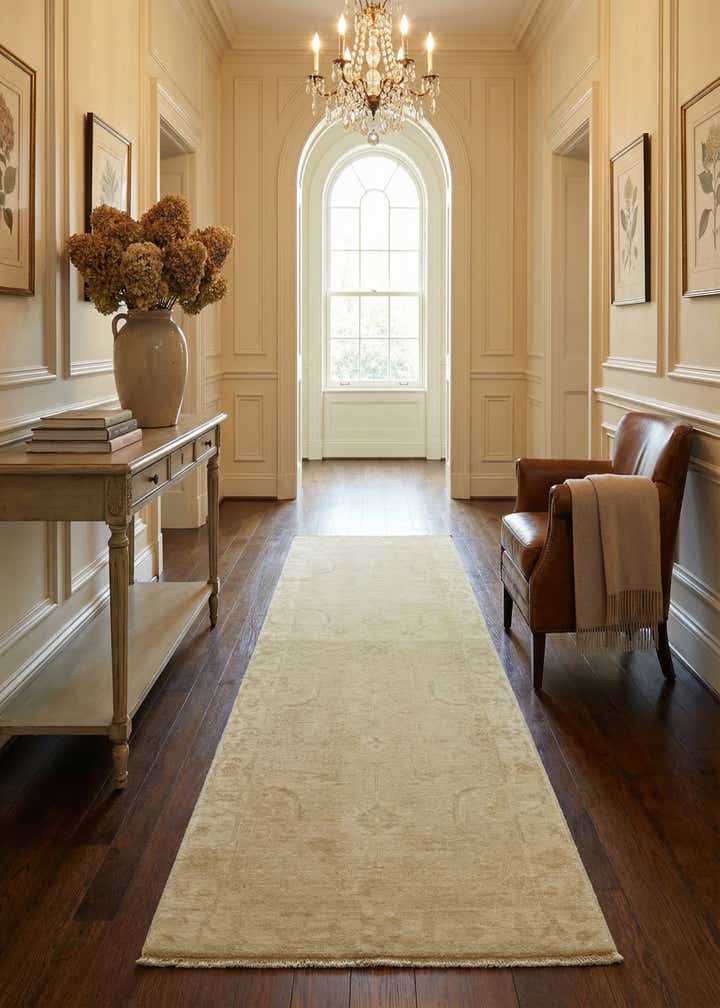2' 5 x 7' 10 Hand Knotted Over-Dyed Ziegler Runner Rug