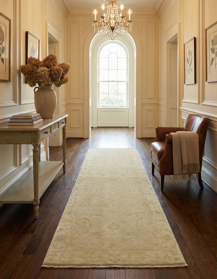 Detail image of 2' 5 x 7' 10 Hand Knotted Over-Dyed Ziegler Runner Rug