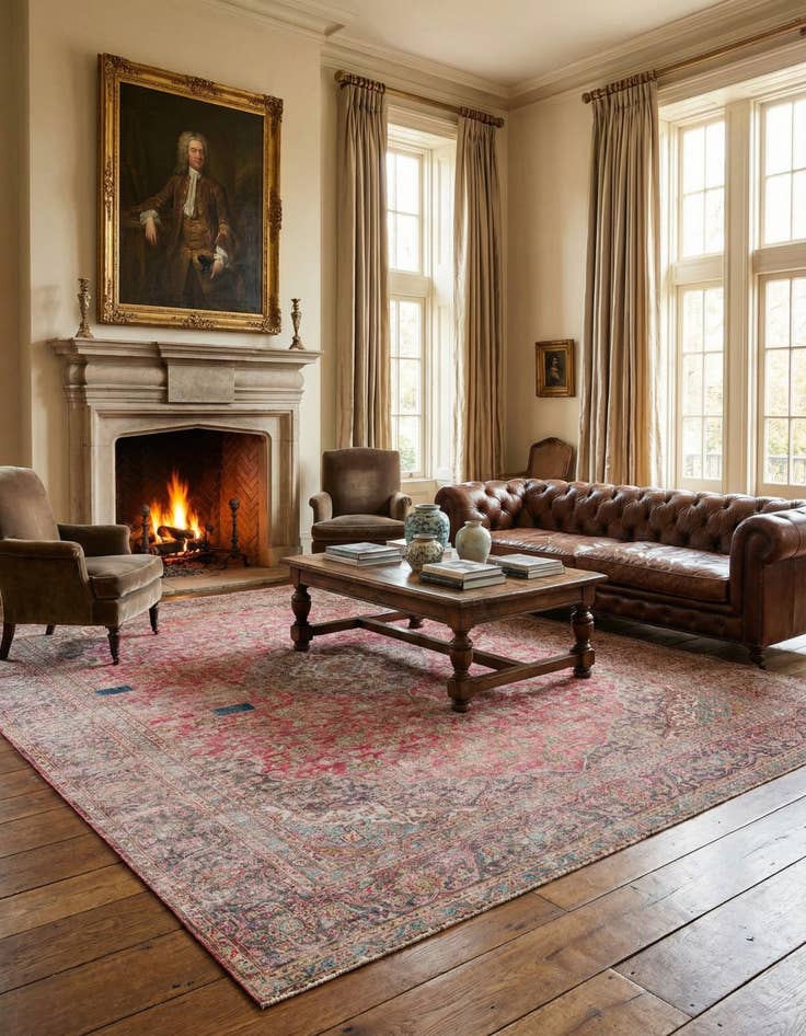 Detail image of  10' 4 x 14' 9  Hand Knotted Ultra Vintage Persian Wool Rug