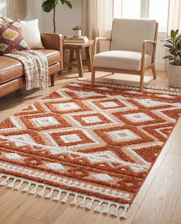 125cm x 185cm Boho Teppich