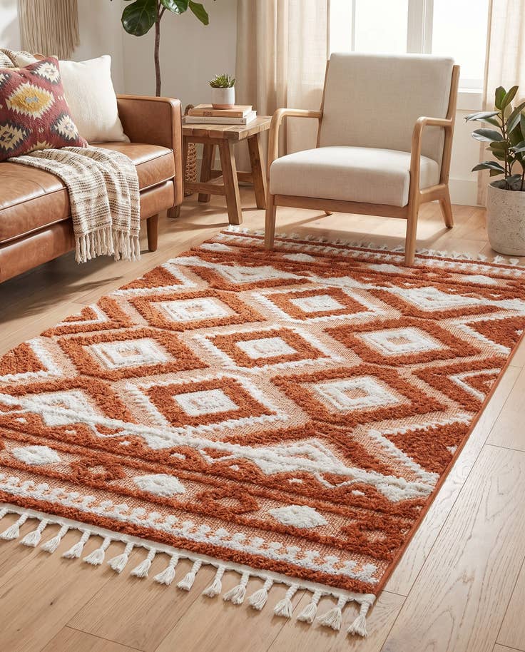 Detailansicht von 125cm x 185cm Boho Teppich