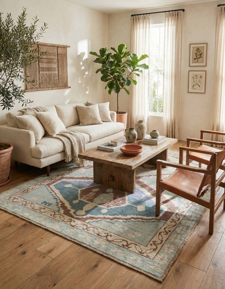 Detail image of 8' 3 x 10'  Hand Knotted Moroccan Wool Rug