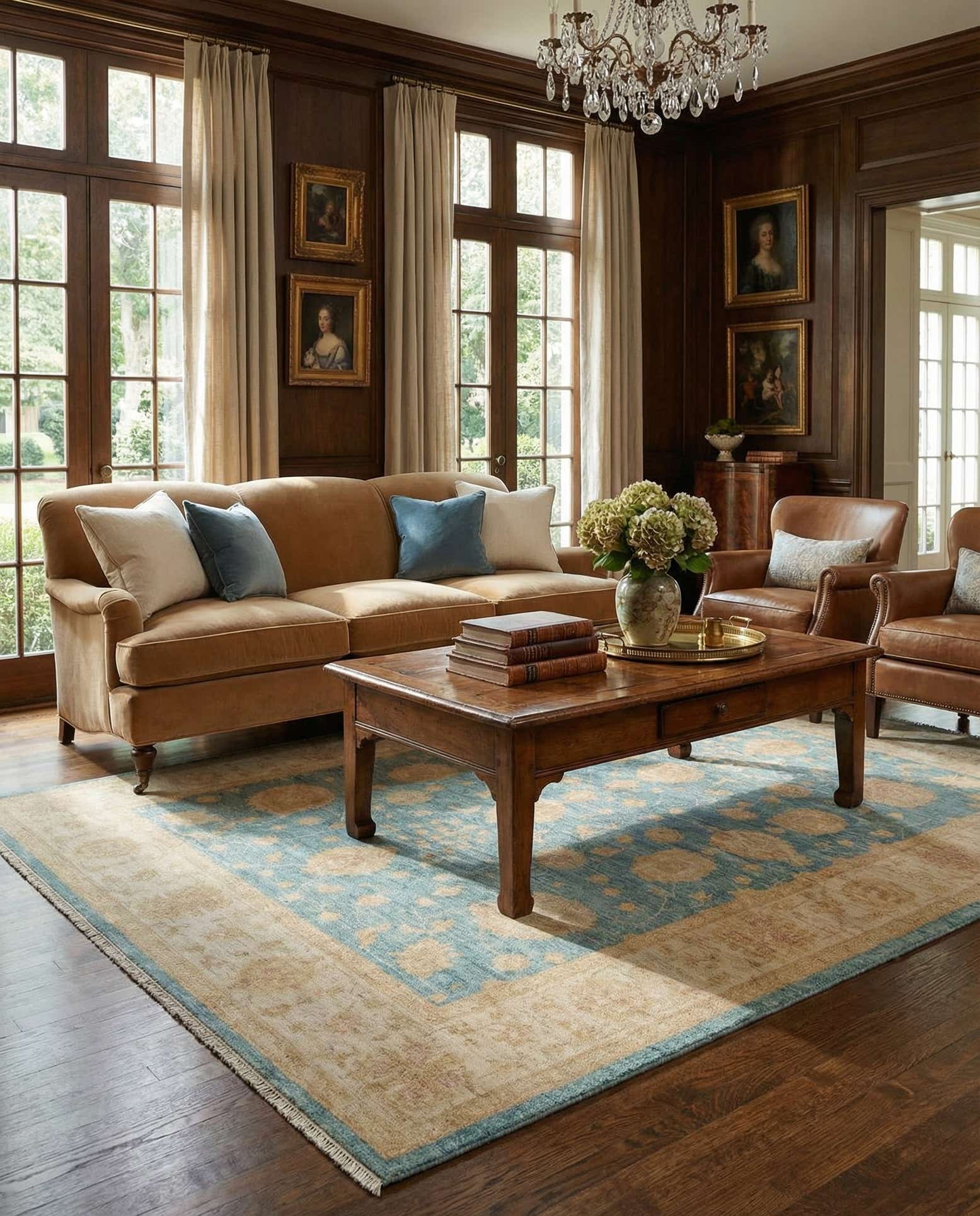 5' 9 x 7' 6 Ziegler Wool Rug