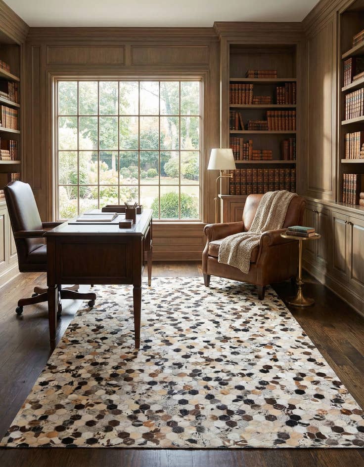 Detail image of  5' 1 x 8' Cowhide Rug