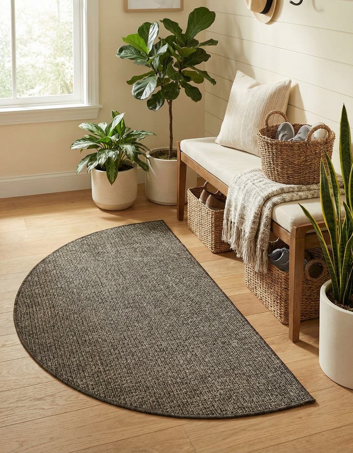2' 7 x 4' Easy-Clean Solid Indoor / Outdoor ...